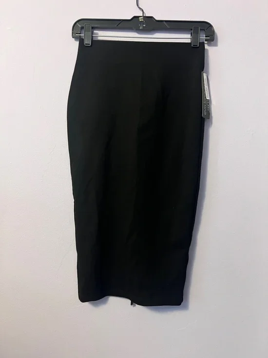 THE LIMITED Zipper Back Black Pencil Skirt - Picture 2 of 5